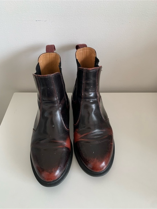 Dr. Martens Shoes - Dr Marten cherry red Chelsea boot